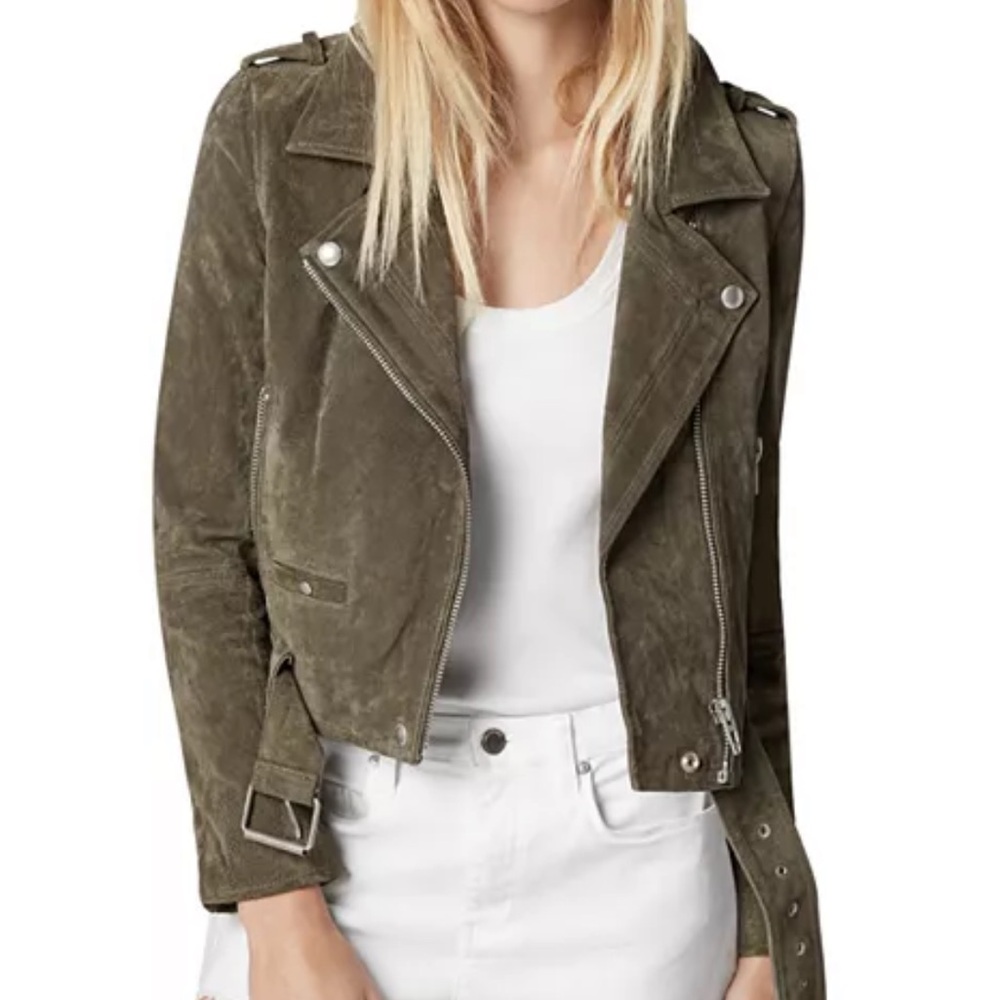 BLANK NYC Suede Moto Jacket